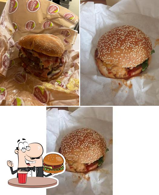 Prueba una hamburguesa en WORLD OF PIZZA Potsdam-City