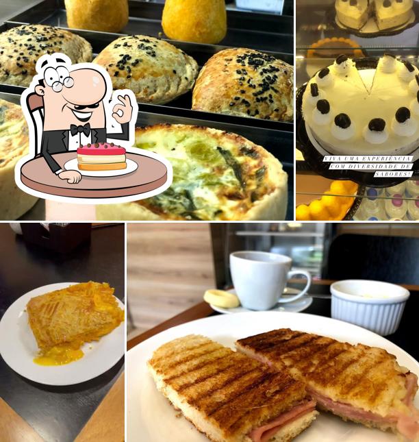 Bolo de queijo em Café Uno