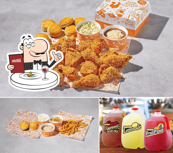 Popeyes Louisiana Kitchen is distinguished by food and beverage