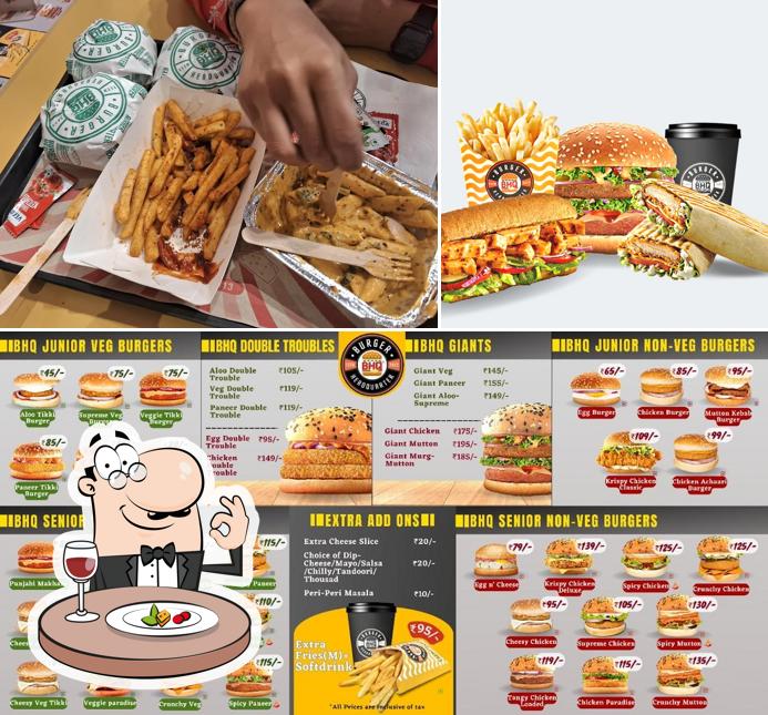 Food at Burger Headquarter, Dewas