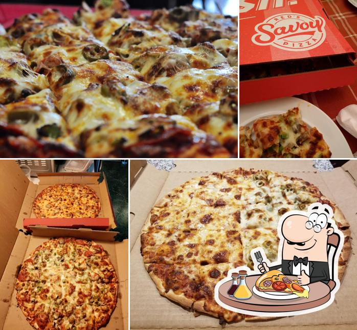 Get pizza at Red's Savoy Pizza