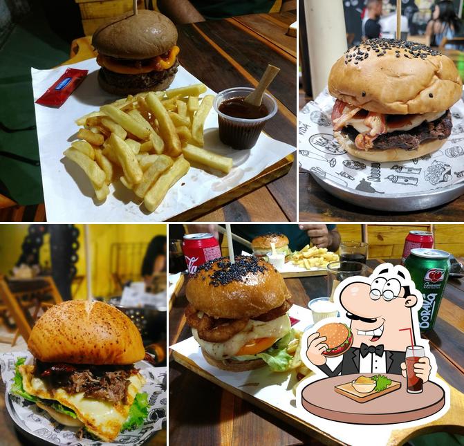 Delicie-se com um hambúrguer no Vaca Loka Burger