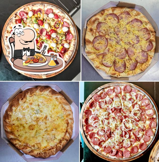 Peça diversos estilos de pizza