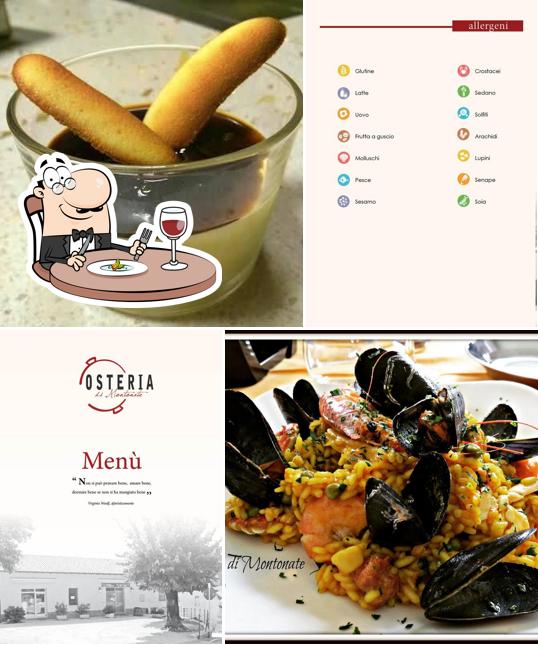 Platti al Osteria Di Montonate