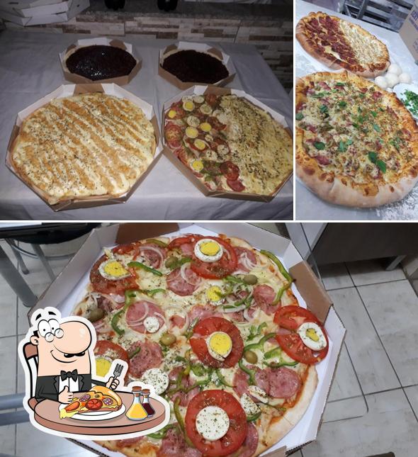 Escolha pizza no Aki ki é Pizzaria