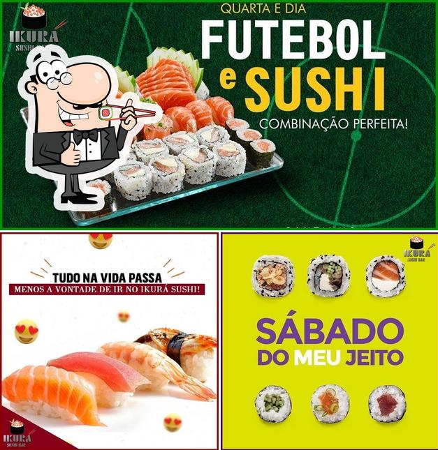 Prove diferentes opções de sushi