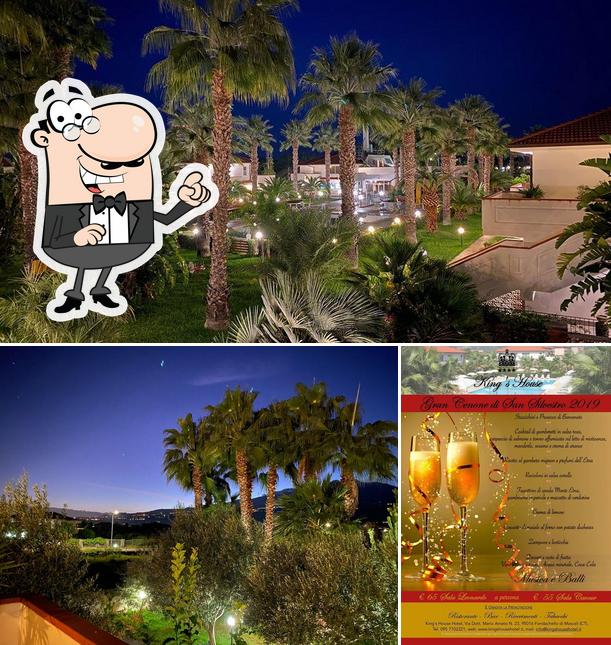 Tra le diverse cose da King's House Hotel Resort si possono trovare la esterno e vino
