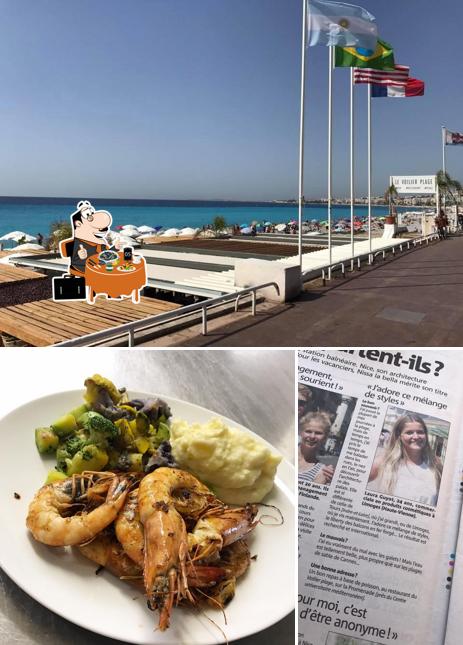 Prenez des fruits de mer à Le Voilier Plage