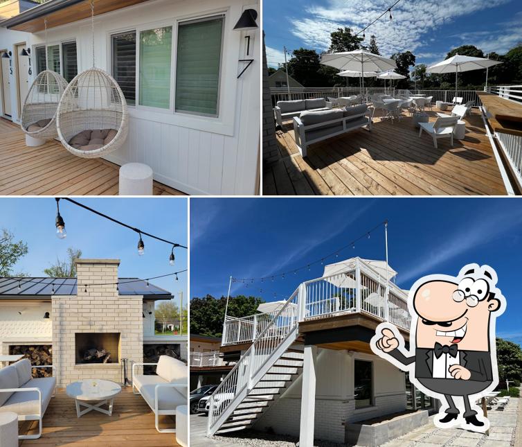 Vous pouvez prendre un bol d'air frais dans l'espace ouvert de The Beach Motel and Restaurant