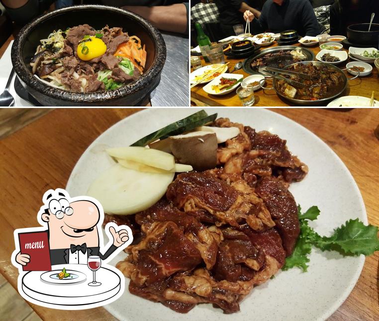 Еда в "The Kunjip Korean BBQ NYC"