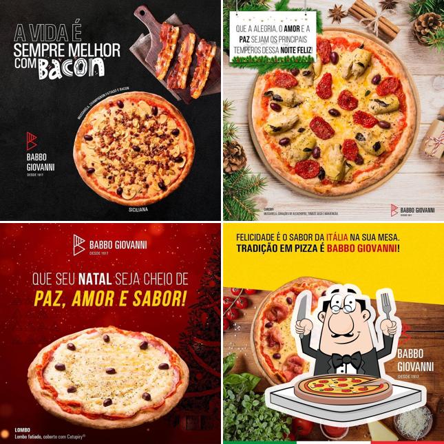 Escolha pizza no Babbo Giovanni Delivery