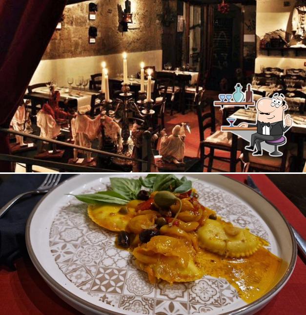 Gli interni di Pulcinella Bistrò