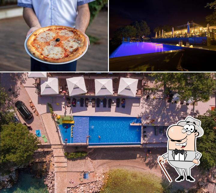 Tra le varie cose da Trattoria Glavotok si possono trovare la esterno e cibo