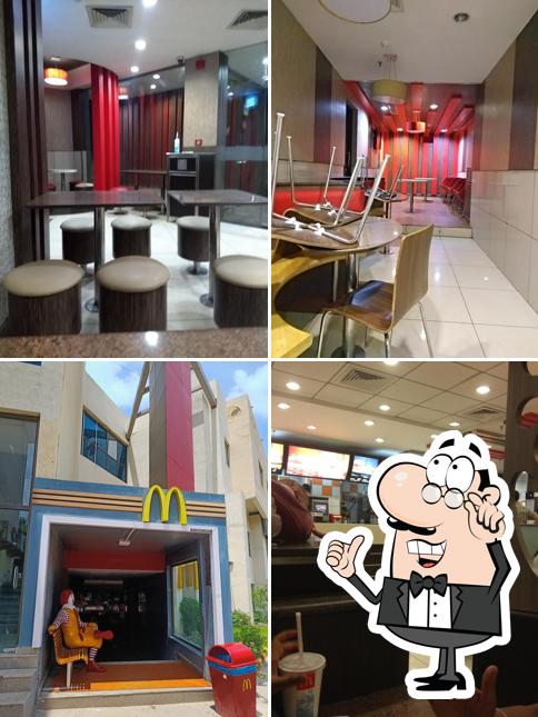 Take a seat at one of the tables at McDonald's