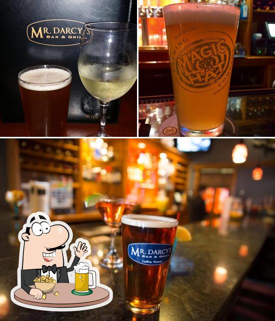 Mr. Darcy's Bar & Burger serves a selection of beers