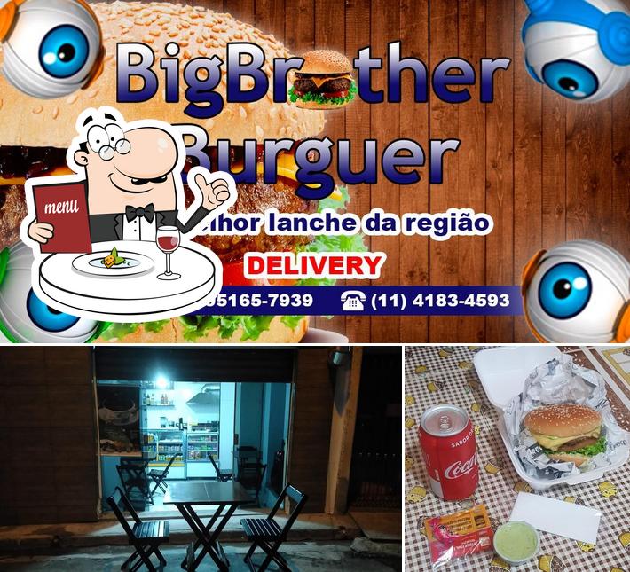 Esta é a foto apresentando comida e interior no Big Brother Burger