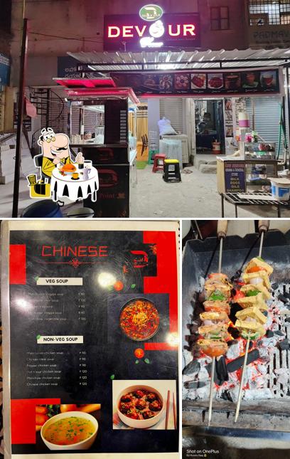 The restaurant's food and exterior