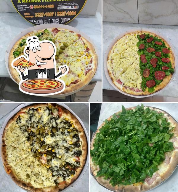 Peça diferentes estilos de pizza