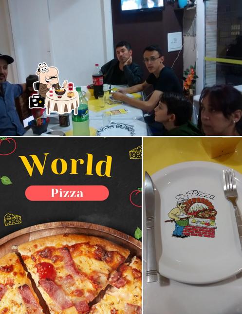 A World Pizza se destaca pelo comida e interior