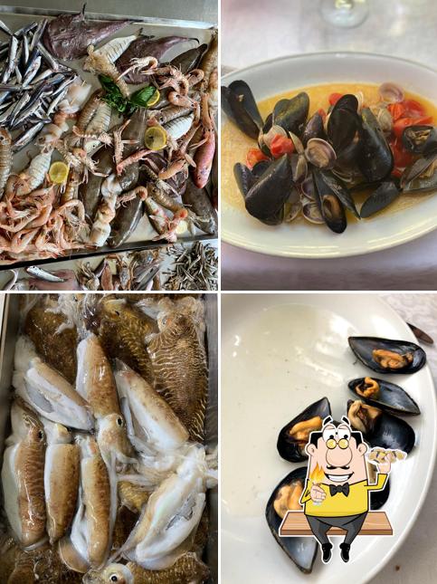 Gli ospiti di Ristorante Gianforte Luciano. Specialita carne e pesce alla brace. possono avere diversi pasti di mare