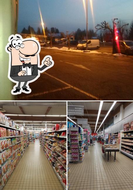 Voici la photo indiquant la intérieur et extérieur sur Carrefour Market Saint-Jean-De-Moirans