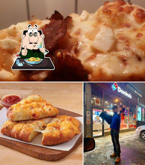 Jetez un coup d’oeil à la photo indiquant la nourriture et bière concernant Domino's Pizza