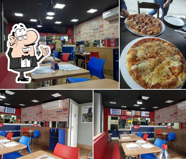 O interior do Domino's Pizza - Brooklin