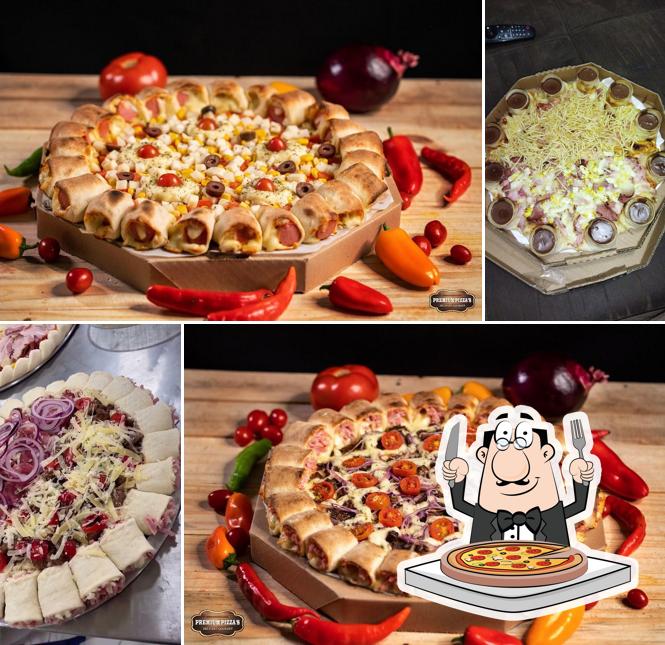 Escolha diferentes estilos de pizza