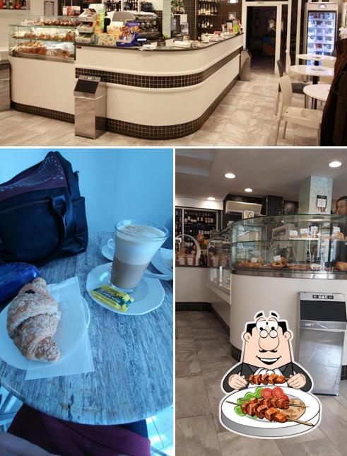 Tra le varie cose da Bar Caffellatte si possono trovare la cibo e interni