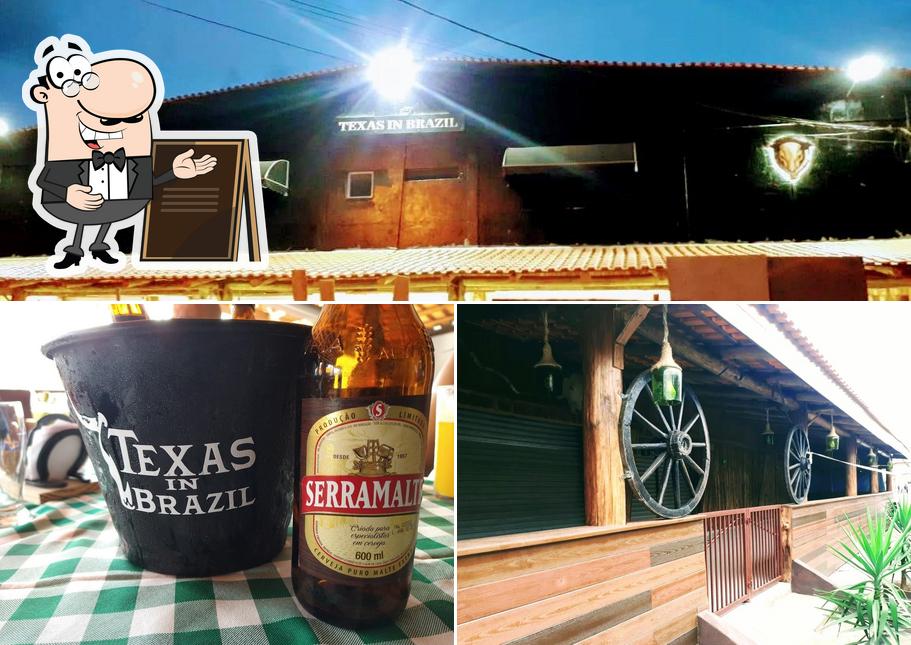 Entre diferentes coisas, exterior e cerveja podem ser encontrados no Texas In Brazil