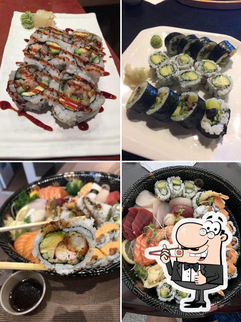 Sushi rolls are available at NANA SUSHI