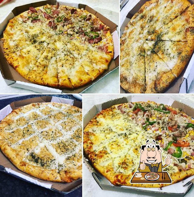 Consiga diferentes variedades de pizza