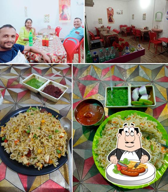 This is the photo depicting food and interior at Tripty Bornil