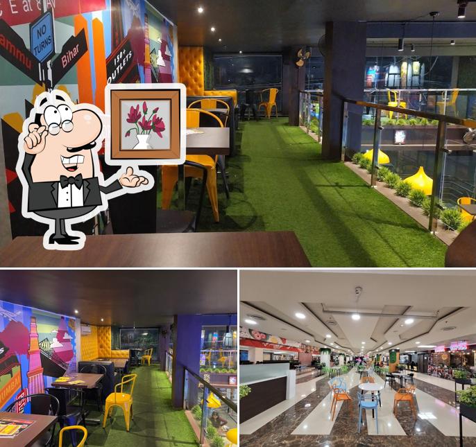 The interior of Hot Meals Restro, Korba