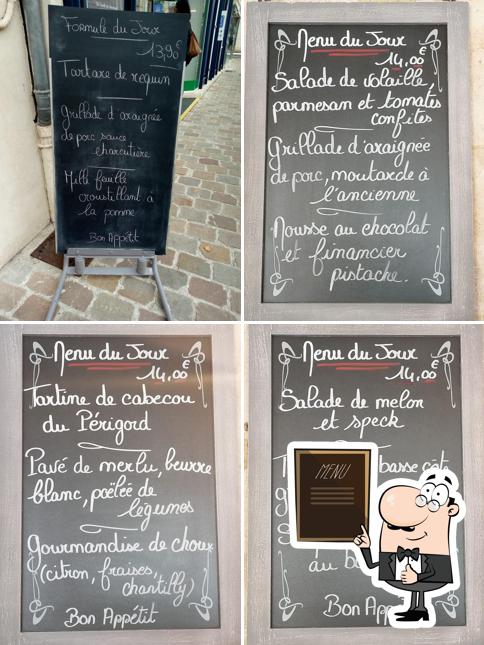 Découvrez le menu du jour sur le tableau