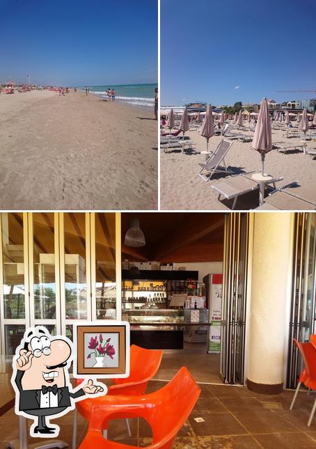 La immagine di interni e esterno da Mamaia Beach