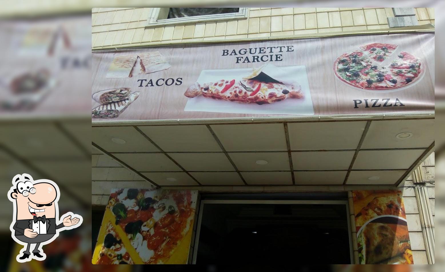 Restaurant baguette farcie tacos cornet