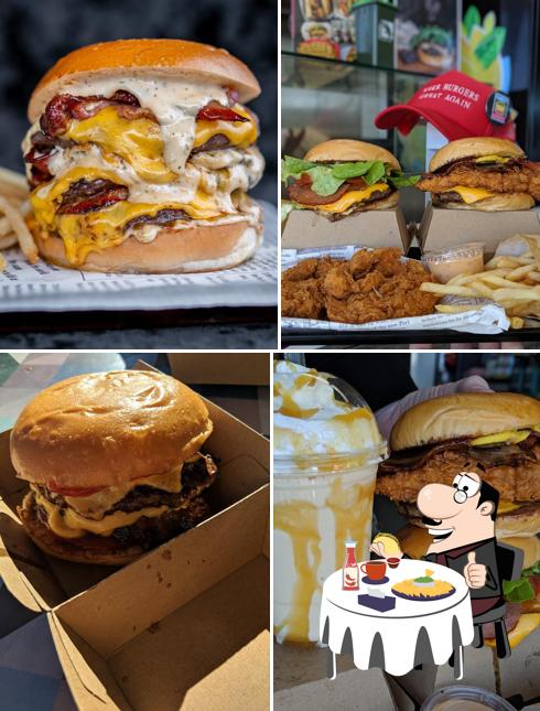 Get a burger at Cheezy Burger