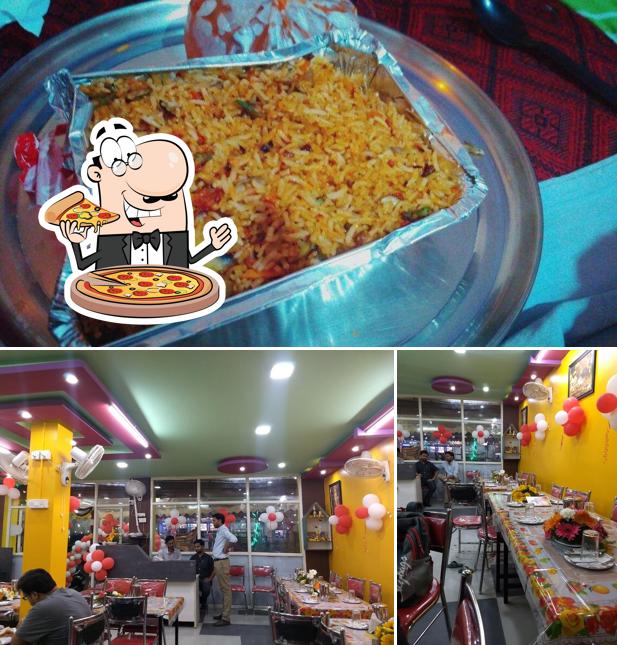 Pick pizza at Konark Restaurant