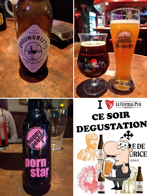 Commandez une pinte de bière blonde ou brune