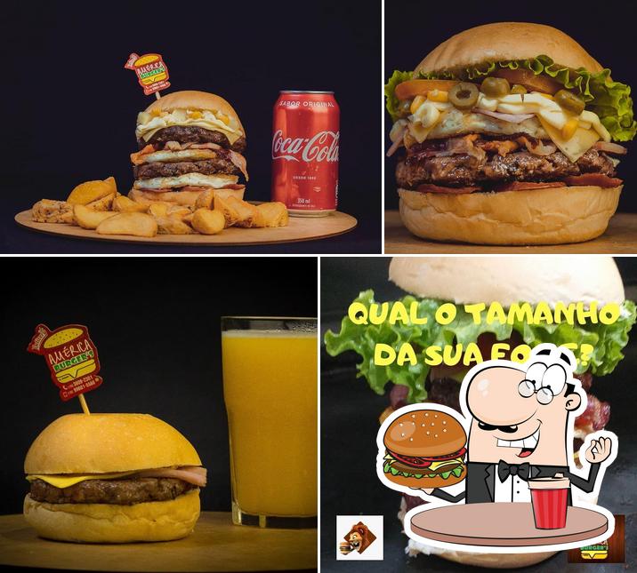 Consiga um hambúrguer no América Burger's