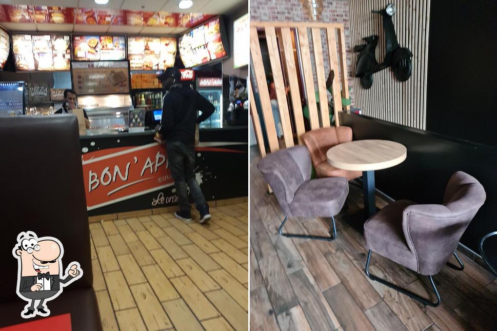 The interior of bon App