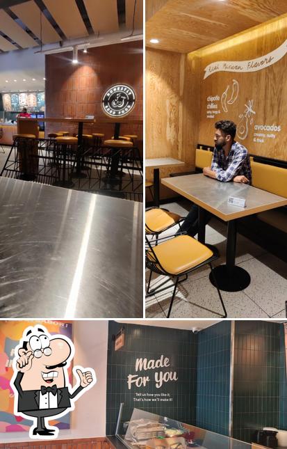 The interior of California Burrito Mexican Kitchen @ Sector 98, Skymark Noida