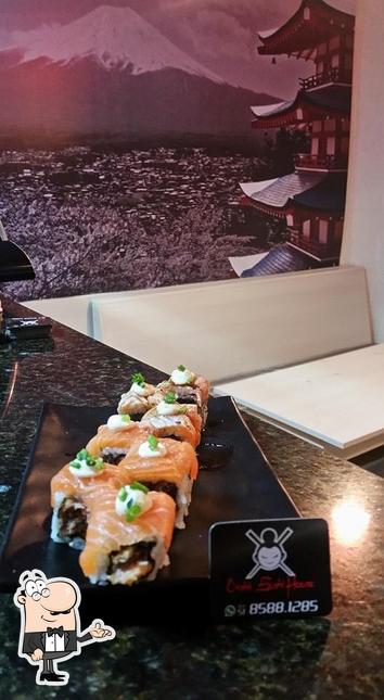O interior do Oishii Sushi House