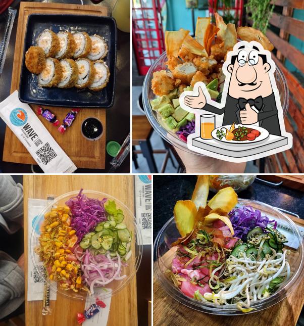 Comida em Wave hawaiian food
