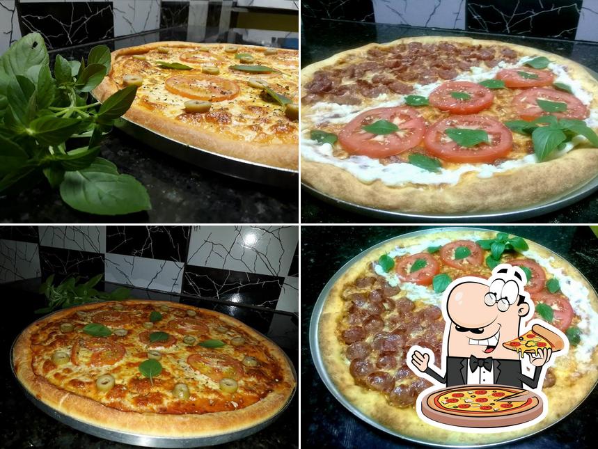 Peça diferentes estilos de pizza