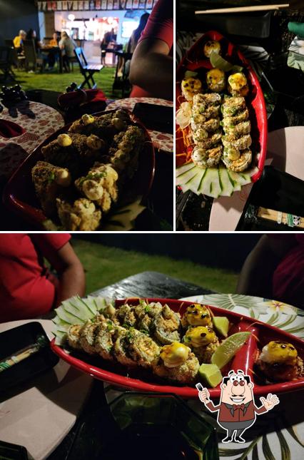 A foto da comida e interior no Sushi japa já Xin