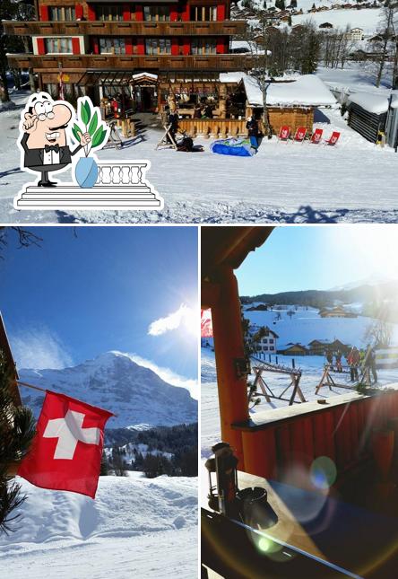 Profitez de la vue de l'espace ouvert de Quicky-Bar Grindelwald