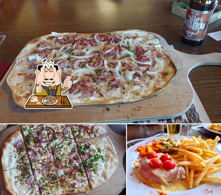 Scegli una pizza a Bergrestaurant Ahorn-Alp