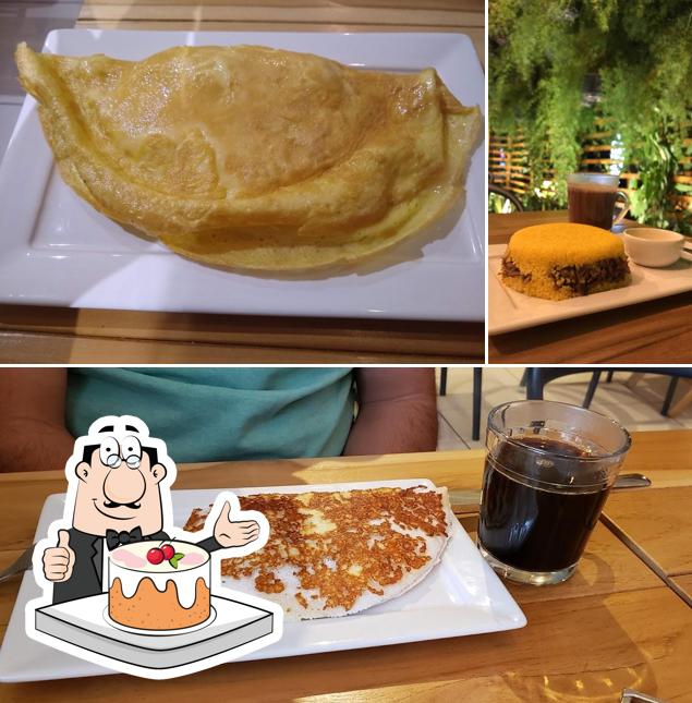 Bolos de cenoura em Gazebo Café